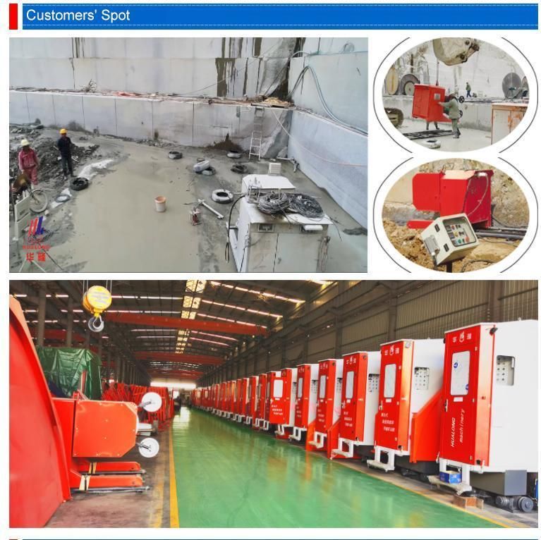 PLC Granite Marble Profile Cutting Diamond Wire Saw Machine /Wire Saw Rope Machine for Big Stone Big Block Cutting Machine for Natural Stone