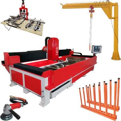 Hualong Hlcnc-3319 3 Axis CNC Machining Granite Marble Ceramic CNC Center Tabletop Countertop Full Option Version