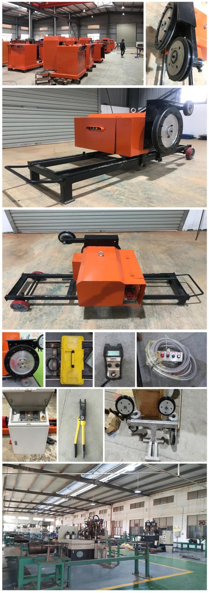 Easy to Move Light Weight Wire Saw Cutter Machine, 22 Kw Wire Saw Machine