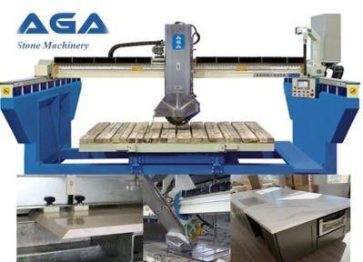 Diamond Cutting and Profiling Bridge Saw Machine with Blade Miter Cut (XZQQ625A)