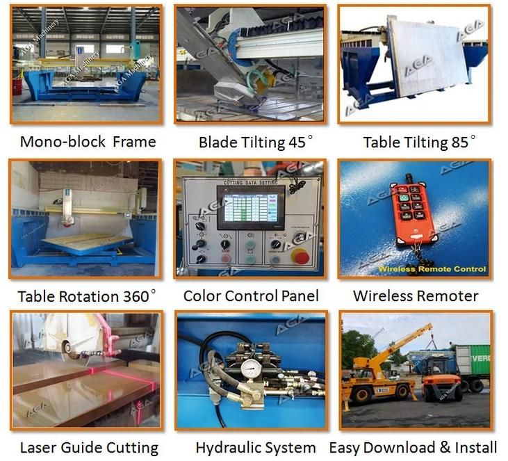Automatic Stone Cutting Bridge Saw for Countertop Tile Cutter (XZQQ625A)