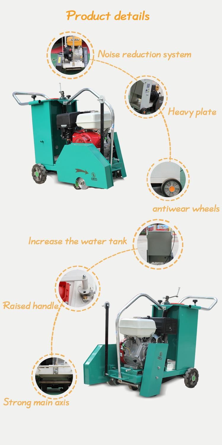 Concrete Cutter Saw Blade 9-13HP Factory Direct Sale Walk Behind Concrete Cutters for Road