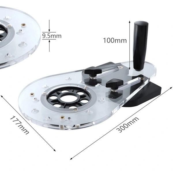 Woodworking Milling Machine Base Engraving Machine Trimming Machine Flip Board Bottom Plate Slotting Drilling Locator Wood Groove Locator