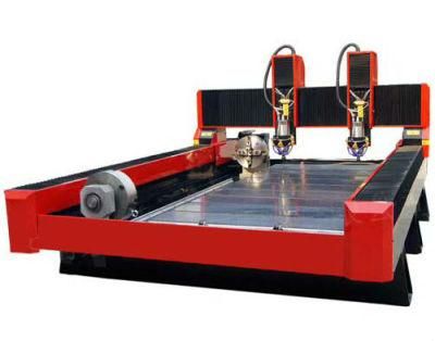 3D Stone CNC Router Machinery with Rotary and Two Years Warranty for Engraving Tombstone, Marble, Bluestone