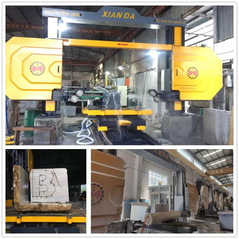 Wire Saw Stone Cutting Machine for Processing Granite Marble Slab