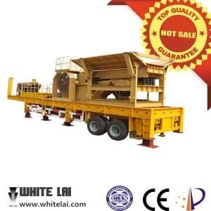 High Capacity and Low Price Trailer Stone Mobile Crusher