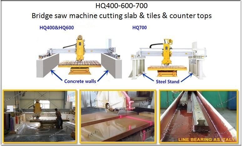 Tile Cutter Slab Cutter Auto Stone Cutting Machine for Granite Marble (HQ400-HQ600)