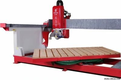 High Quality Factory Supply Hualong Hlsq-650 Automatic Laser Bridge Saw Cutter for Granite Tile for Sale