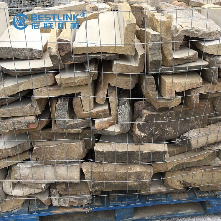 Irregular Stone Veneer Saw 90 Degrees Angle Thin Stone Veneer Saw Mighty Stone Cutting Machine