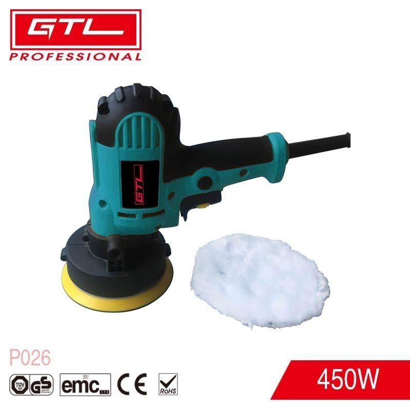 125mm 450W Random Orbital Polishing Machine Portable Car Polisher Variable Speed Car Buffer Electric Polisher for Car, Wood, Metal, Furniture (P026)