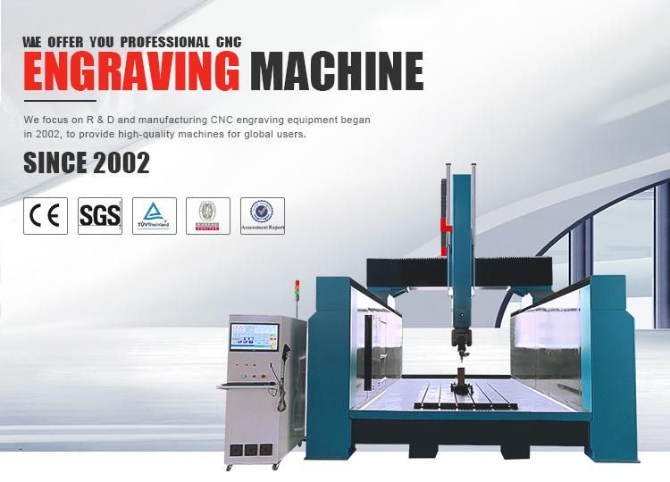 Engraving Machine Center for Large Stone Marble Granite Carving with Italy Hsd Spindle