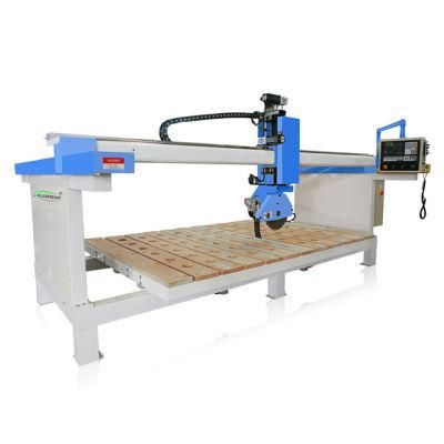 CNC 4 Axis 360 Degree Rotation 3020 Automatic Tilt Table Granite Quartz Bridge Saw Slab Cutting Machine