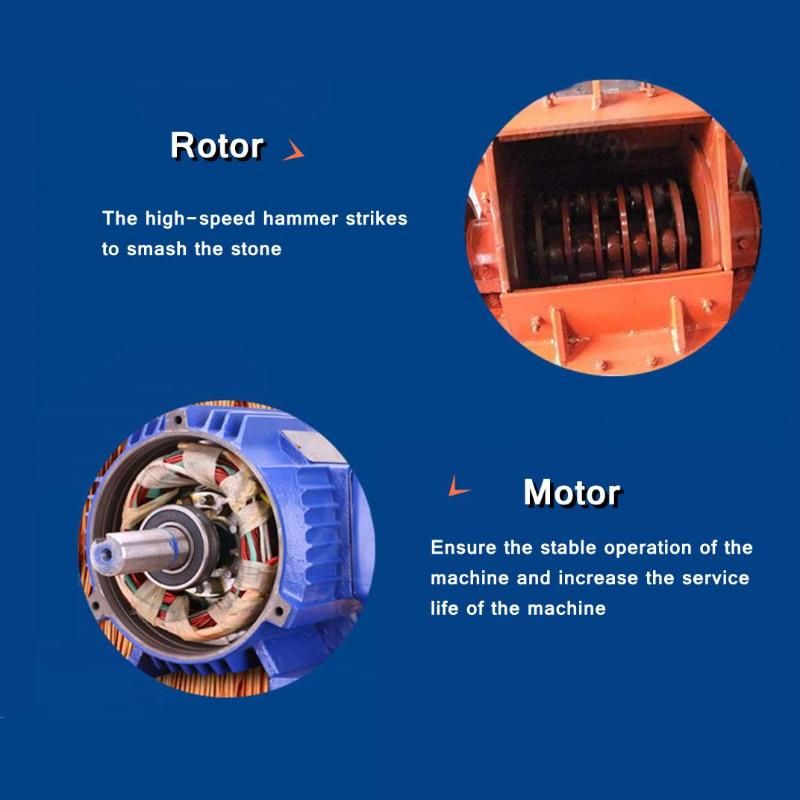 Limestone/Quartz/Granite/Cobblestone/Basalt Stone Crusher Gold Ore Hammer Mill Crushing Machine