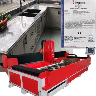 Hlcnc-3319 CNC Stonee Processing Center Automatic Quartz Stone Processing Equipment for Carving Stone Counter Top or Kitchen in China Siemens