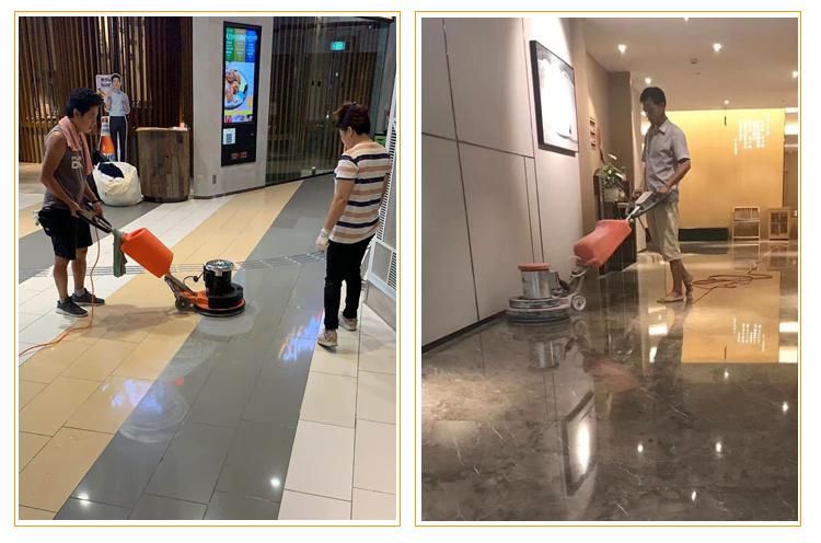 Cleaning Width: 45*45cm Made to Order Stone Polisher Floor Grinding Machine