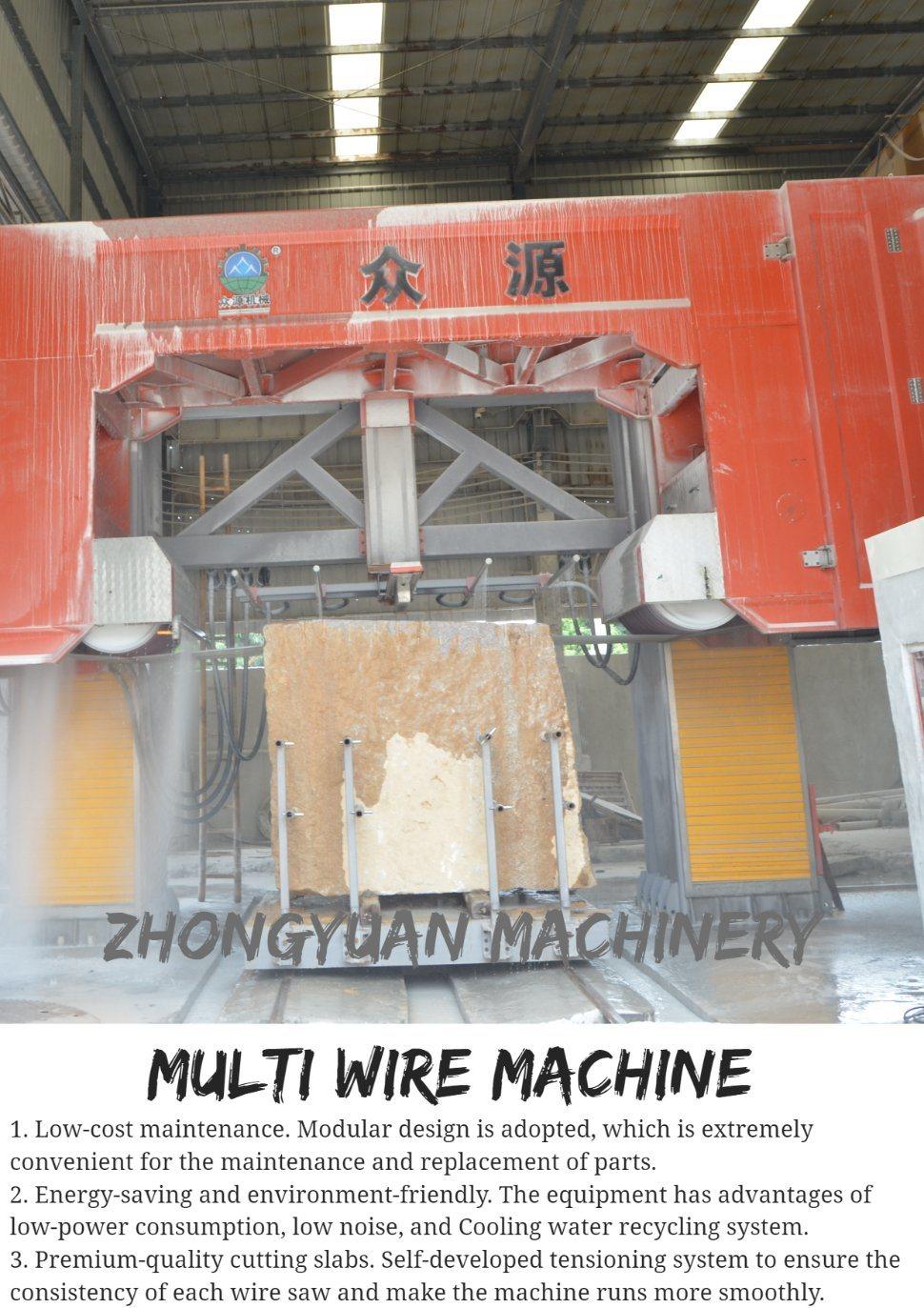 Diamond Multi-Wire Saw Machine for Granite Slab Cutting 64PCS Wires