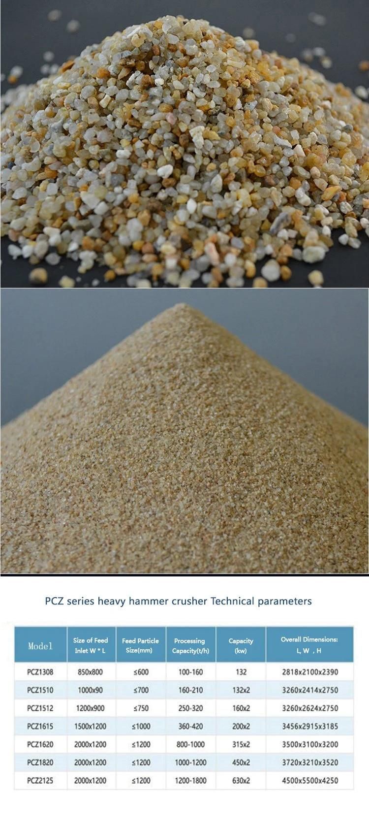 Hammer Crusher Pcz1820 for Sand/Gravel Yard/Mining/Coal Mining/Concrete Mixing Plant/Dry Powder Mortar/Power Plant Desulfurization/Quartz Sand