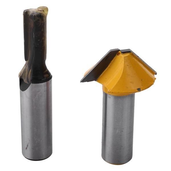 1/2 Flat-Bottomed V Knife, Mortise and Tenon Knife, Woodworking Cutter, Router Bit Set