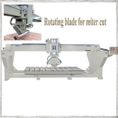 (HQ600D) Automatic Granite Bridge Saw Slab Cutting Machine Infrared Head Rotation