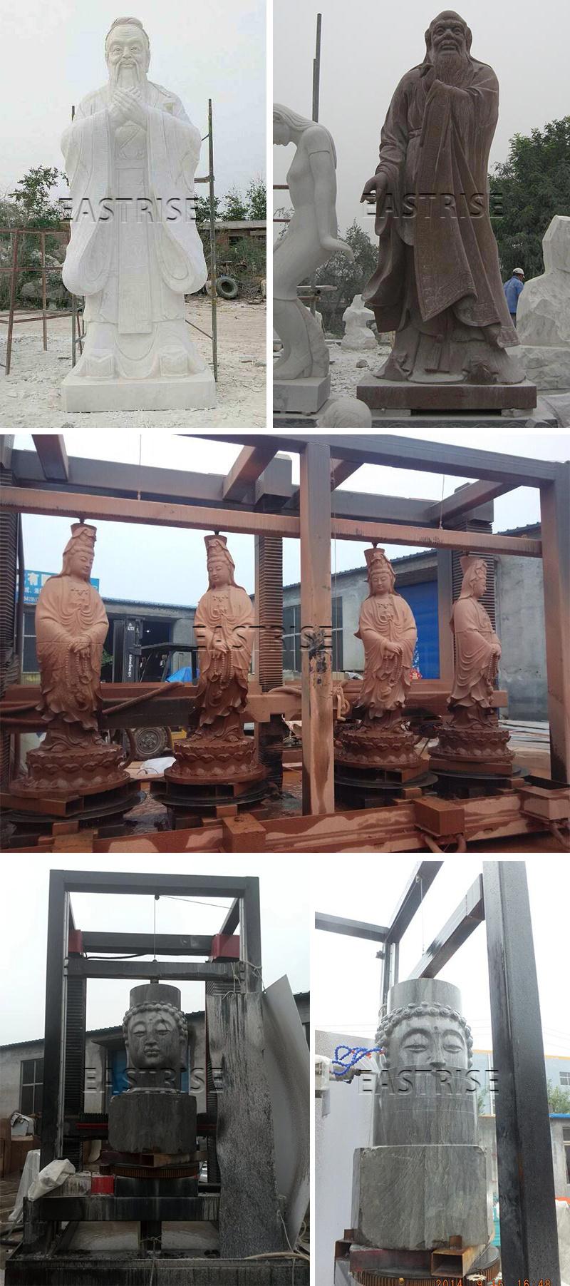 4 Axis CNC Router Machine for Marble Stone Buddha Carving