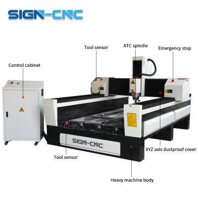 Heavy Duty Tombstone Carving 3D CNC Router 9015 1318 1325 1530