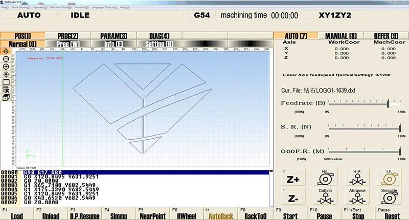 Hualong Stonemachinery 5 Axis CNC Waterjet Cutting Machine Price for Stone Marble Granite Ceramic Glass Tile