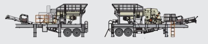 50-100tph Shanghai Atairac Yd Series Mobile Wheel Type Aggregate and Sand Crushing Plant