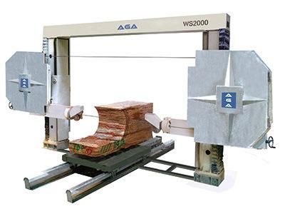 CNC Wire Saw for Cutting Stone Blocks with High Speed (WS2000)