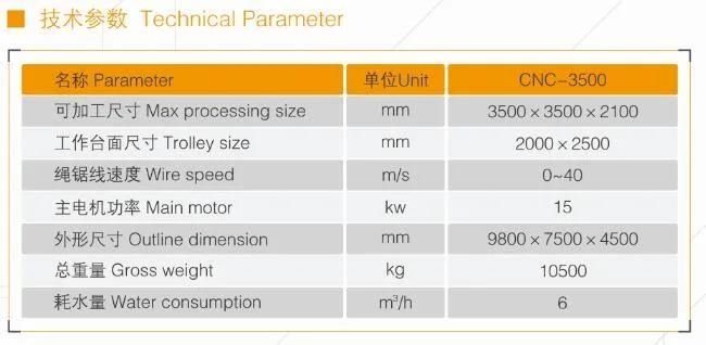 CNC Diamond Wire-Saw Machine Cutting Machinery