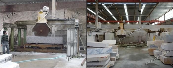 Automatic Stone Block Cutting Machine with Granite/Marble Bridge Cutter (HQ1200)