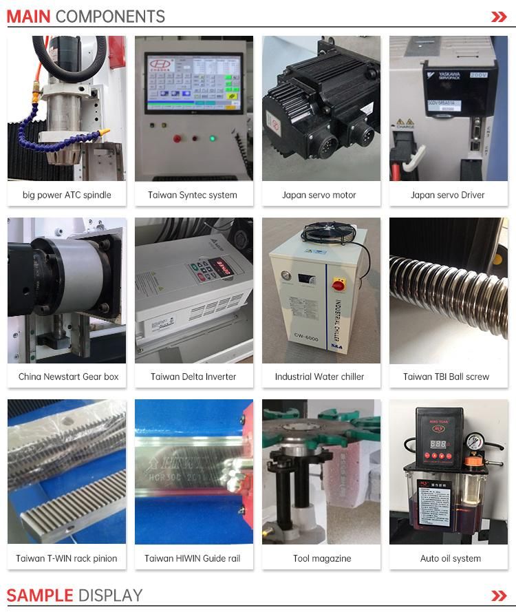 Engraving Machine Center for Large Stone Marble Granite Carving with Italy Hsd Spindle