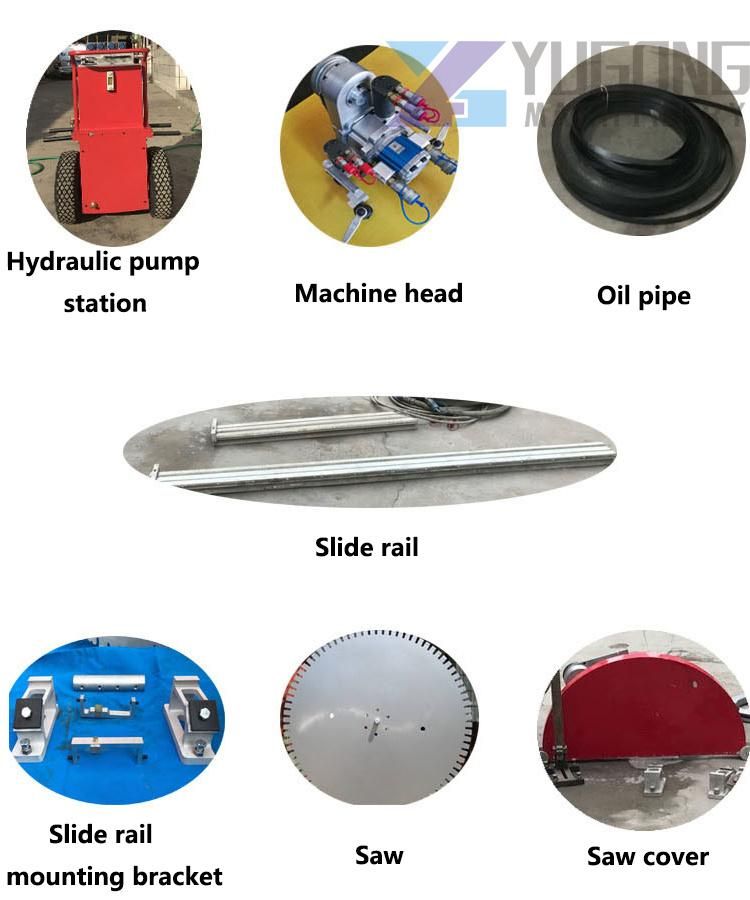 Hydraulic Concrete Wall Saw Brick Wall Groove Cutting Machine