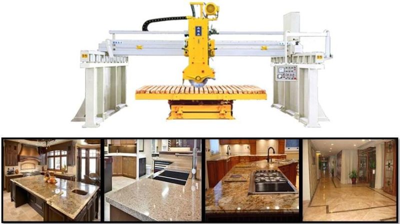 Laser Bridge Saw Stone Bridge Cutting Machine for Granite Marble Auto Cutting (HQ700)
