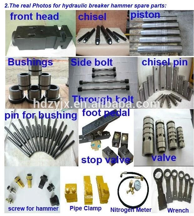 Excavator Hydraulic Rock Breaker Hammer Hb20g Hb30g Hb40g Sb50 Sb70 Sb81 Hydraulic Breaker Silence Box Type Top Type