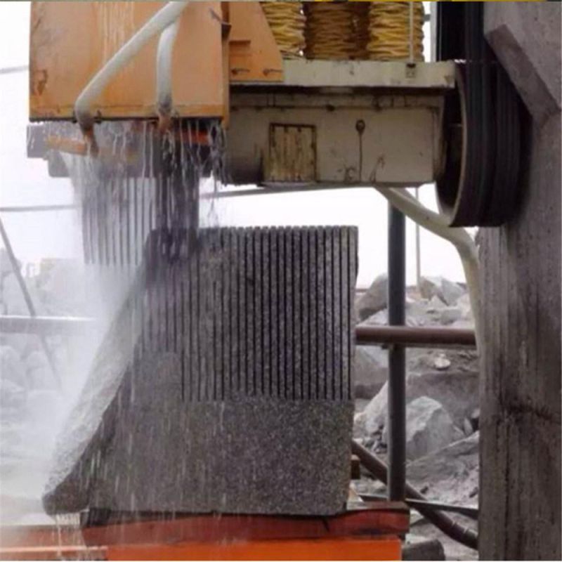 Hydraulic Lift Large Hard Stone Cutting Machine with Multi-Blade