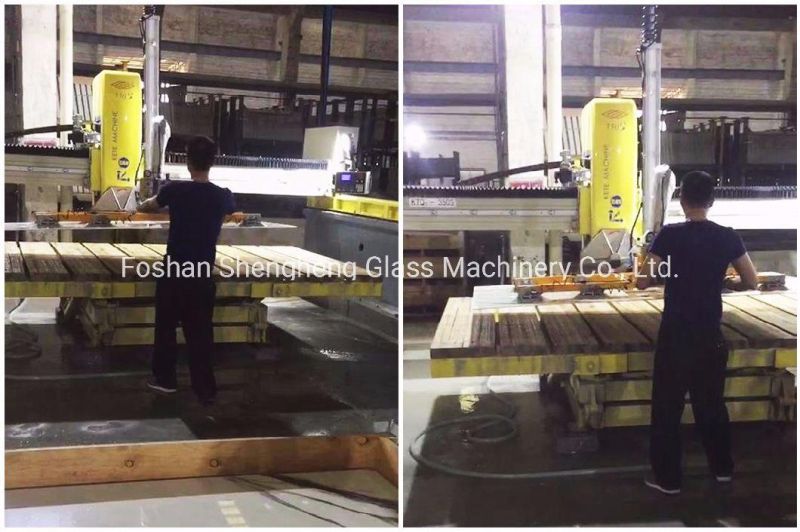 Stone Lifter for Handling Porcelain Tiles and Slabs to Cutting Table