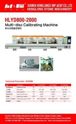 Best Price 6 Heads Stone Machine Multi-Disc Calibrating Machine for Marble, Granite