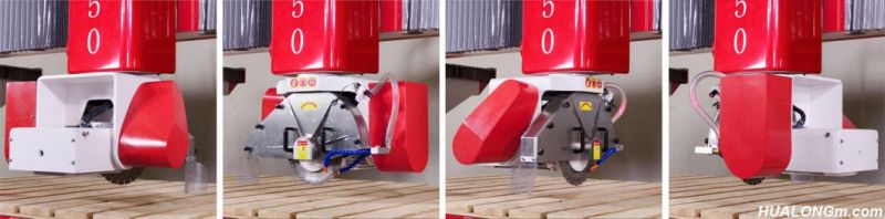 Automatic Stone Edge Cutting Chamfering Profiling Machine with Siemens PLC Bridge Type