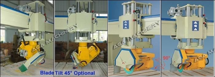 Hq600d 45 Degree Chamfer Automatic Stone Cutting Granite Bridge Saw Machine for Cutting Slabs
