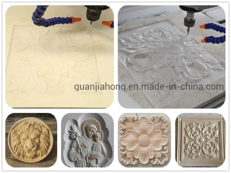 1625 2 Heads 2 Spindles Heavy Duty Stone CNC Router