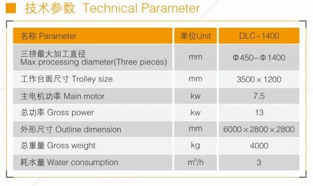 High Efficient Automatic Roman Column Pillar Slot Cutting Machine