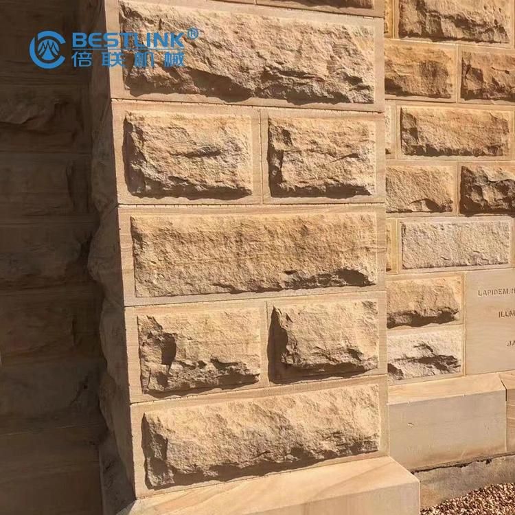 Bestlink Semi Automatic Mushroom Stone Splitting Cutting Machine for Sandstone Decorative Stone Breaking Machine