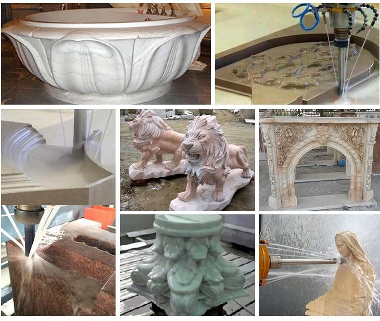 Engraving Machine Center for Large Stone Marble Granite Carving with Italy Hsd Spindle