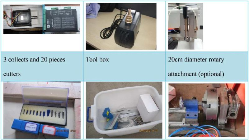 Rotary Attachment 3D CNC Router for Marble Granite