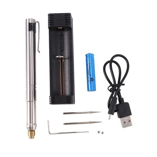 Black, Stainless Steel, Rechargeable Electric Mill, Mini Electric Mill 3.6 V Small Electric Mill I353092