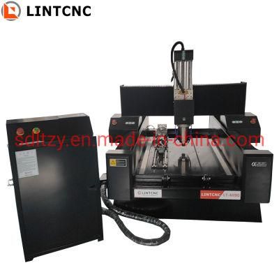 6090 1212 Small Granite Engraving, High Duty Stone CNC Router 4.5kw with 4 Axis for Marble