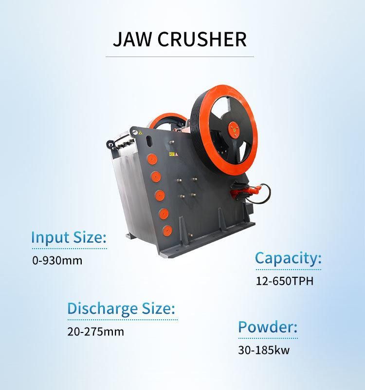 European Pew Mineral Limestone Crushing Machine Primary Jaw Crusher