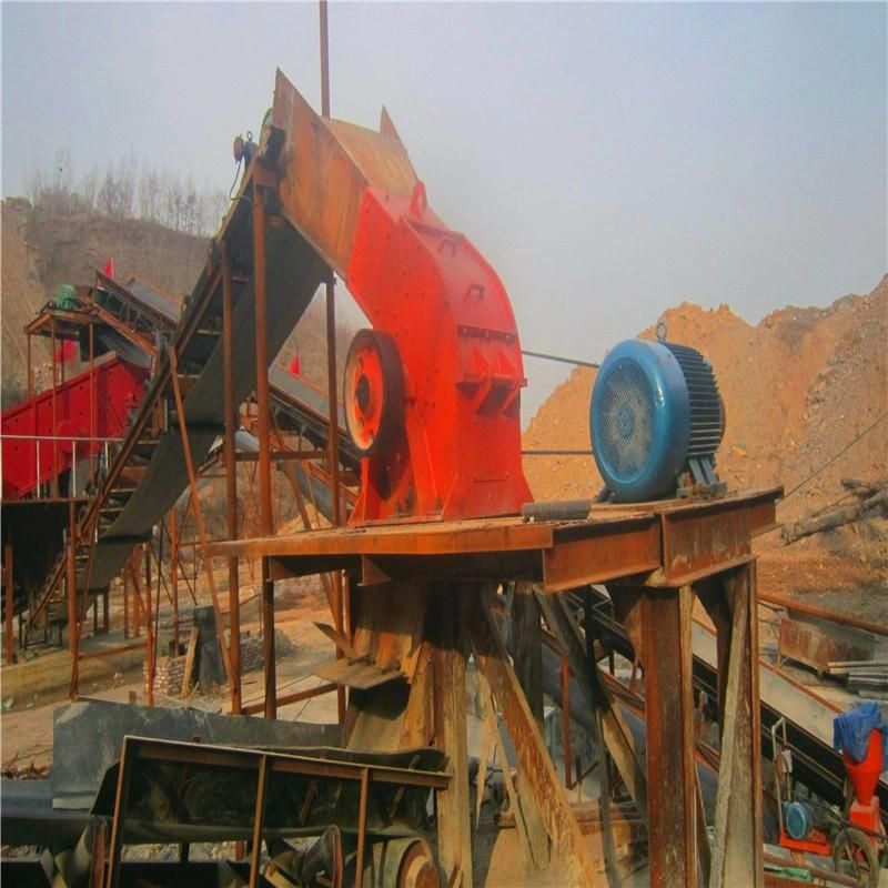 Capacity 15t/H Mobile Hammer Crusher in Crushing Plant