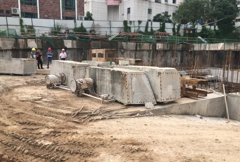18.5/22 Kw Electric Stone Concrete Wire Saw Machine for Concrete Block Cutting Squaring