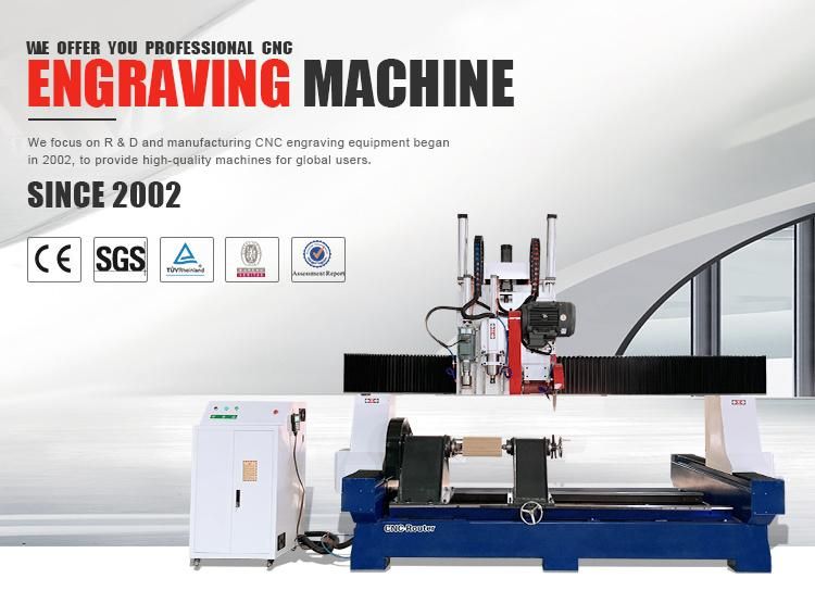 4 Axis CNC Heavy Stone Carving CNC Router Machine